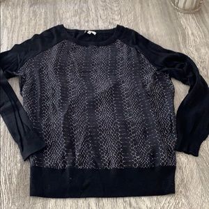 Black Snake Joie mixed media sweater xs